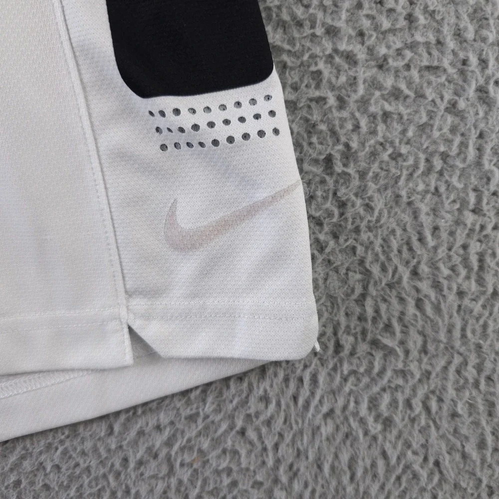 Nike Elite Basketball Shorts Mens XXL White Black Dri Fit Pull On Athletic 9